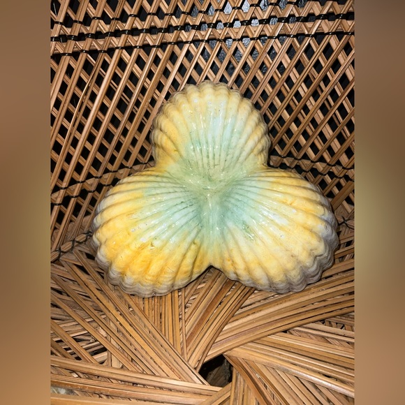 Victorian Antique Angelic Child Baby Floral Candy Dish Center Piece Vanity Plate - Picture 7 of 14